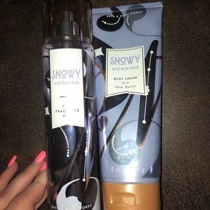 BATH AND BODY WORKS SNOWY MORNING LOTION AND MIST